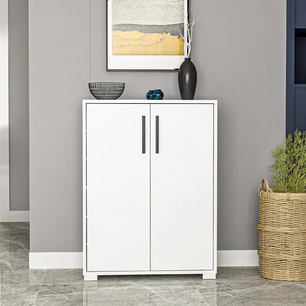 OMI - White Dual Door Shoe Cabinet