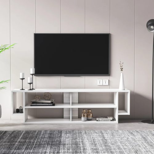 ISLE - White Open Shelves TV Stand
