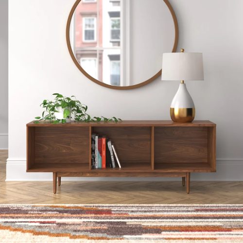 BELEN - Walnut Brown Storage Console Table