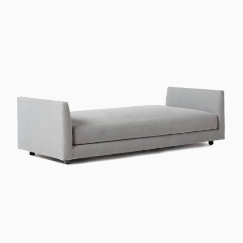 NEVE - Storm Grey Velvet Backless Daybed