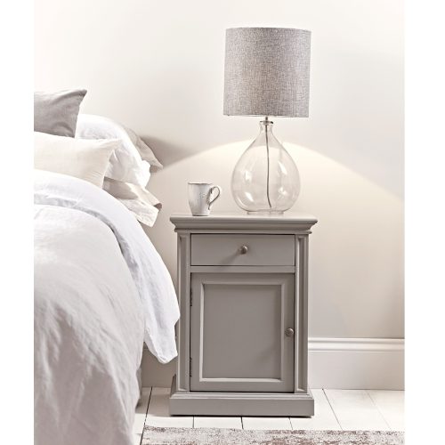 ASH - Grey Vintage Style Bedside table