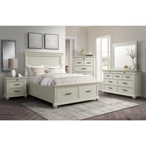 AMELIA - Off White Traditional Style Bedroom Set