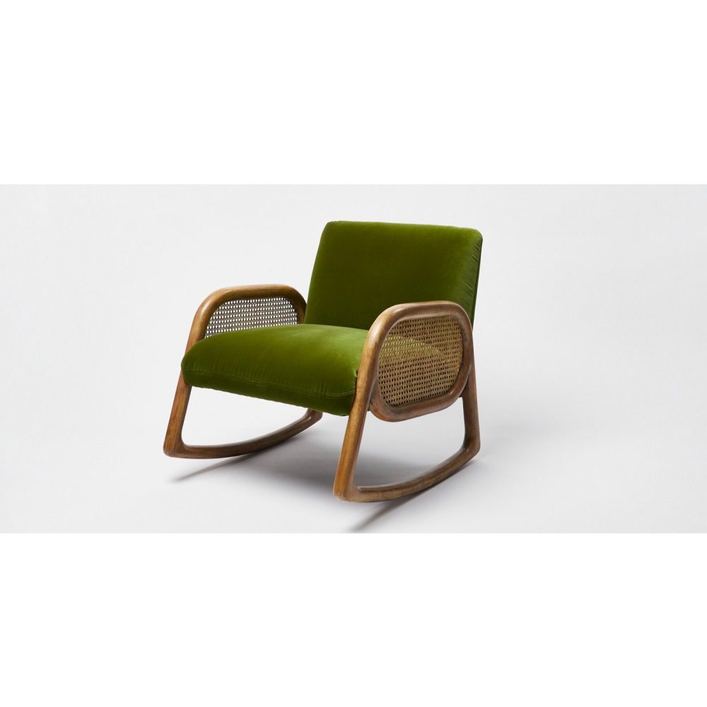 ISEN - Rocking Chair with Cane Worked Arms