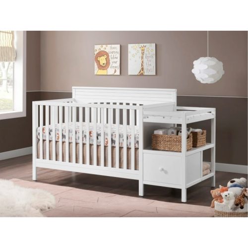 STYLKA - White Baby Crib With Changer