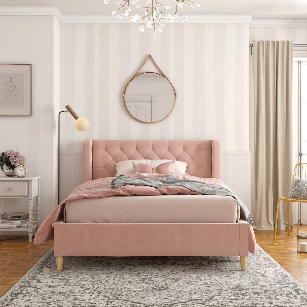 ANSA - Queen Size Bed Pink