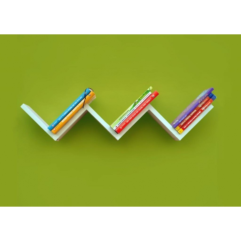 JETT - Retro Designed Floating Wall Shelf White