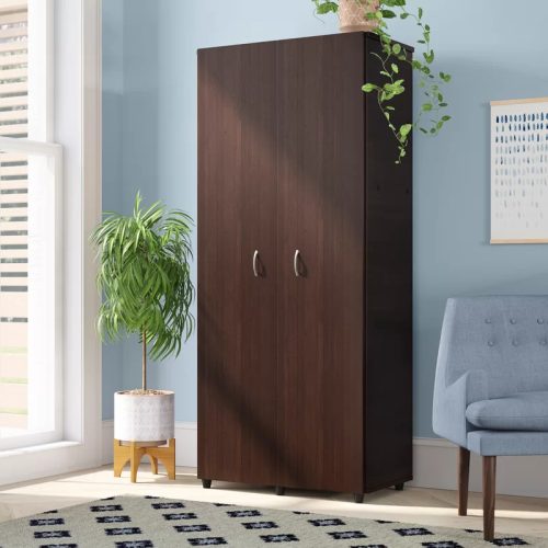 EMIR - Dark Brown Double Door Wardrobe