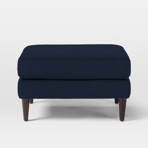 MAVA - Blue Cushioned Footrest Stool