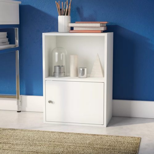 AYLIN - Open Shelf Kids Nightstand With Cabinet
