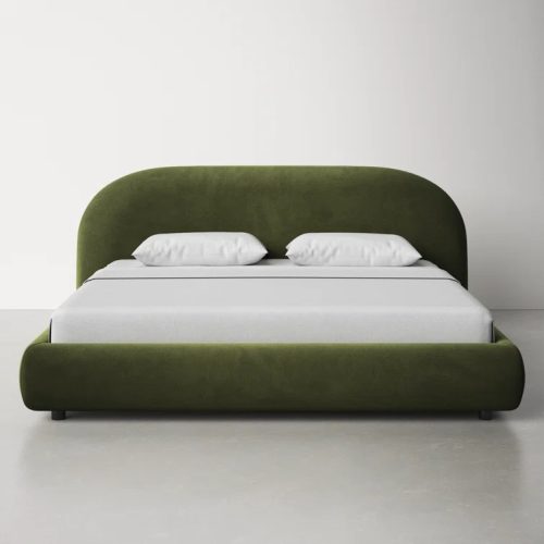 ALGE - Green King Size Bed with Extra Comfort Cushioning