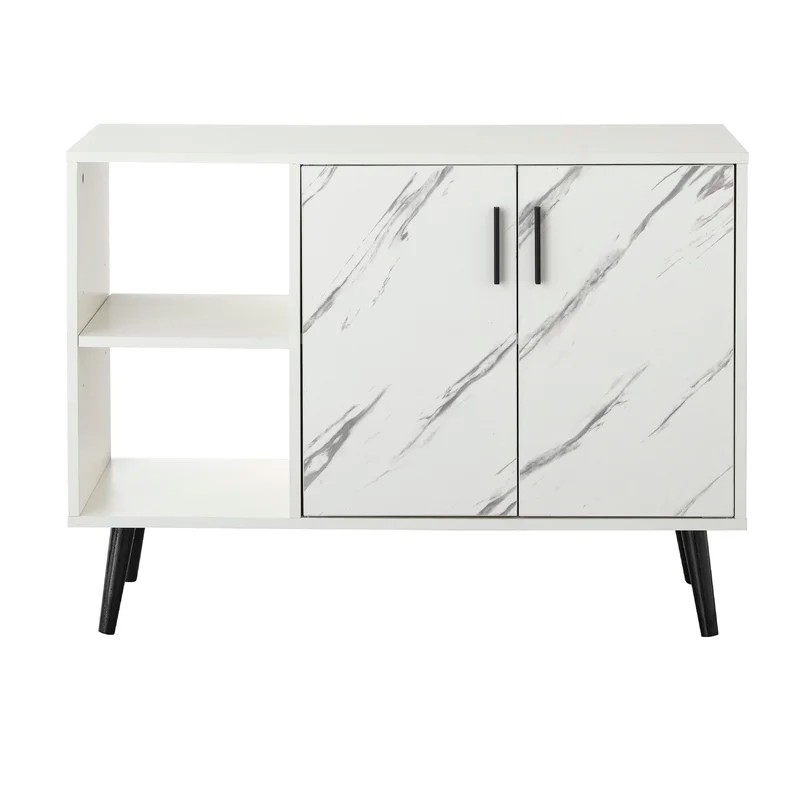 DION - White High Gloss Finish Side Board