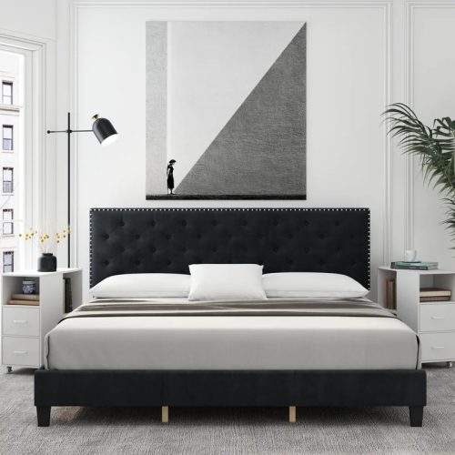 LEEHAY - Gorgeous Black King Size Bed