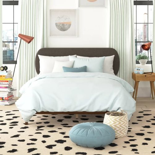 JANUS - Grey Tufted Queen Size Bed