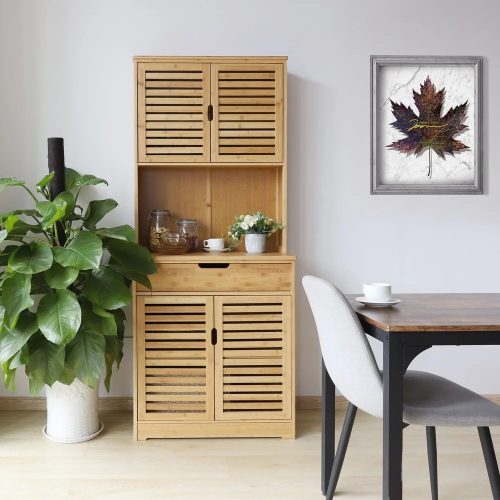 AUREATE - Hollow Carved Kitchen Storage Cabinet