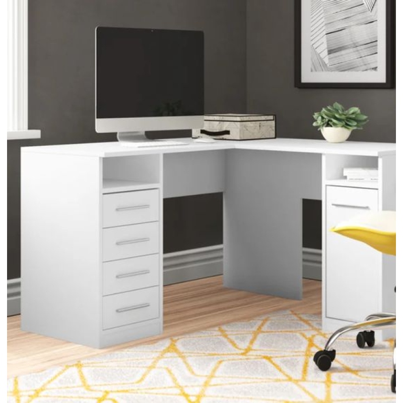 HOMA - Corner Work Desk with Multiple Storage