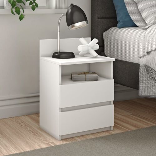 DOV - White Bedside Kids Nightstand