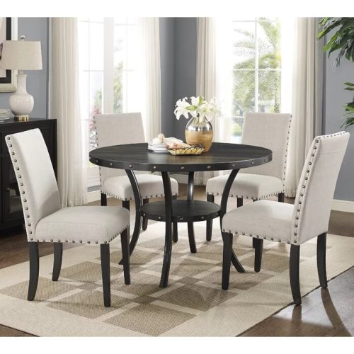 DACIE - Round Table Dining Table Set