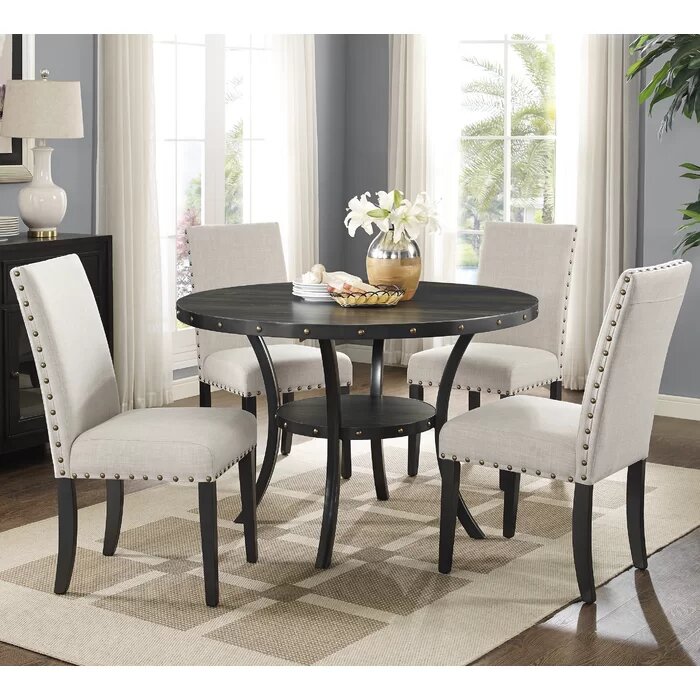 DACIE - Round Table Dining Table Set
