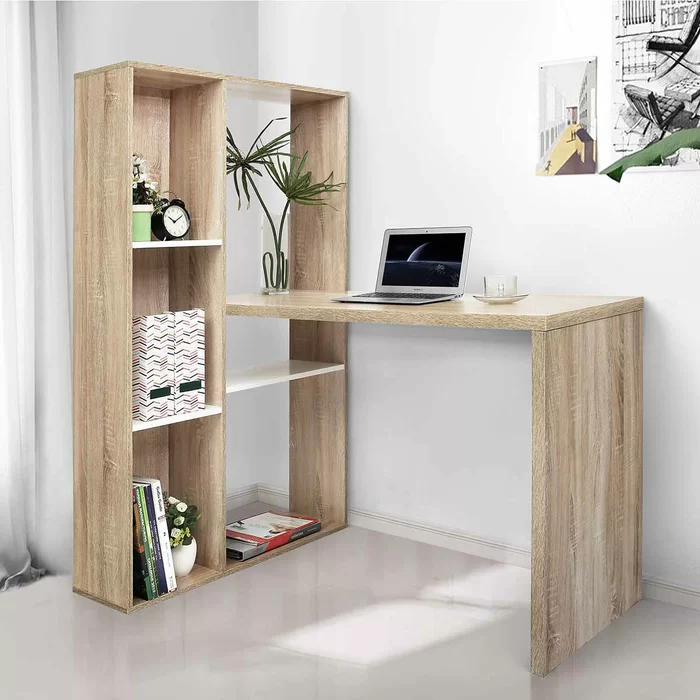 AATIRE - Storage Display L-Shape Desk