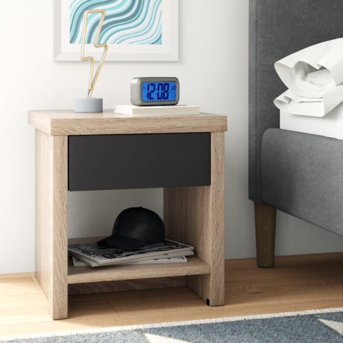 SHELDON - Side Table with Drawer & Shelf