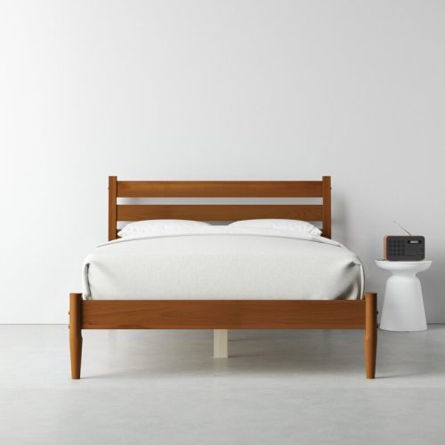 MEIO - Mid-Century Style Queen Size Bed with Nightstands