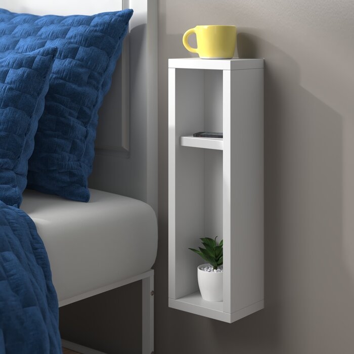 DROOP - White Open Shelve Kids Nightstand
