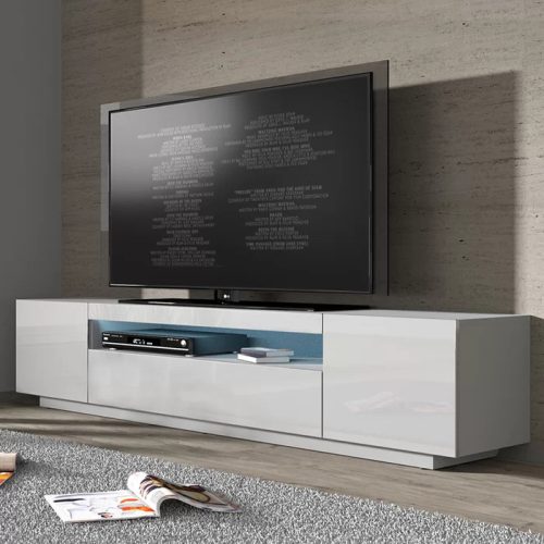 DOWRY - White Display and Storage TV Console