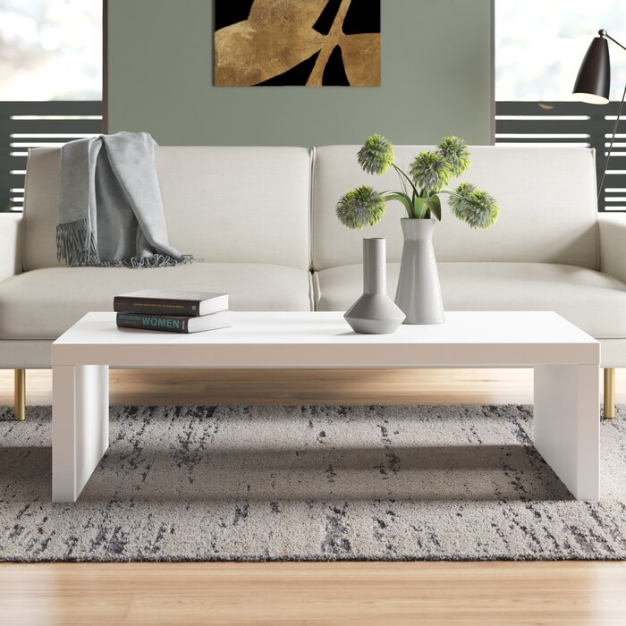 LARZENY - Elegant White Coffee Table