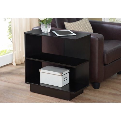 HEDDEN - Side Storage Floor Shelf Black