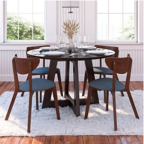 BION - Round Cross Leg Dinning Table Set
