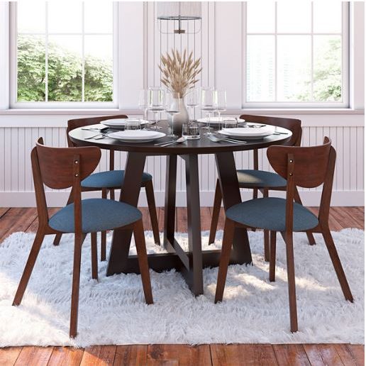 BION - Round Cross Leg Dinning Table Set