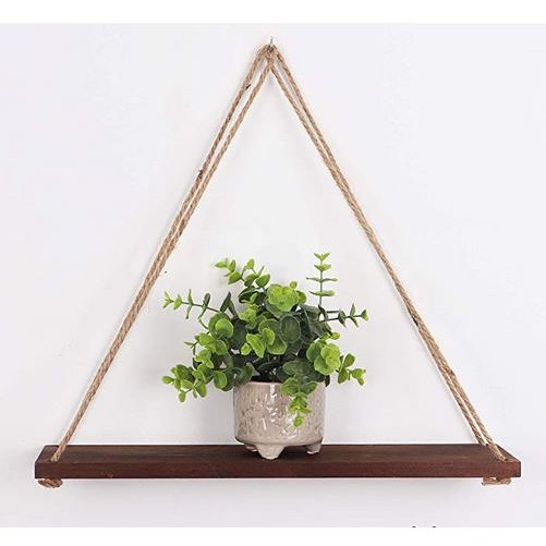 NATURAL DIY - Tough Rope Hanging Shelf Dark Brown