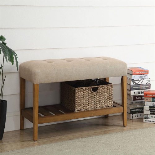 PATIO - Wooden Frame Ottoman Bench