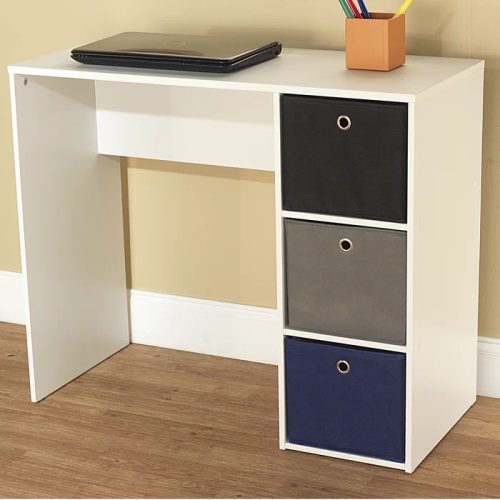PRAQUE - Compact Workspace Desk White