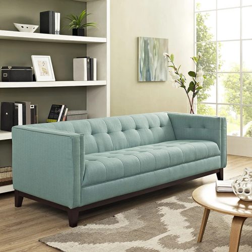 HASHPER - Mint Green Three Seater Living Room Sofa