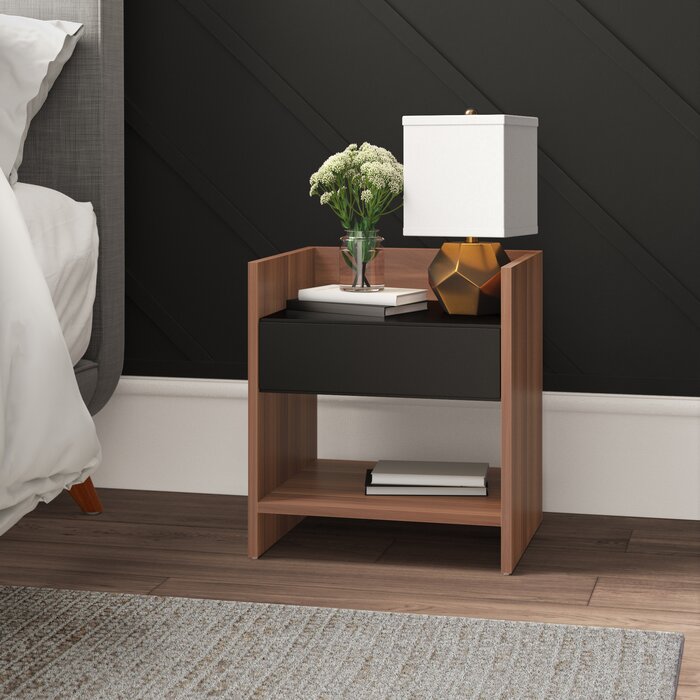 CASTLE - Storage Shelf Side Table Brown
