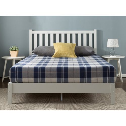 ARING - White Mission Style Queen Size Bed