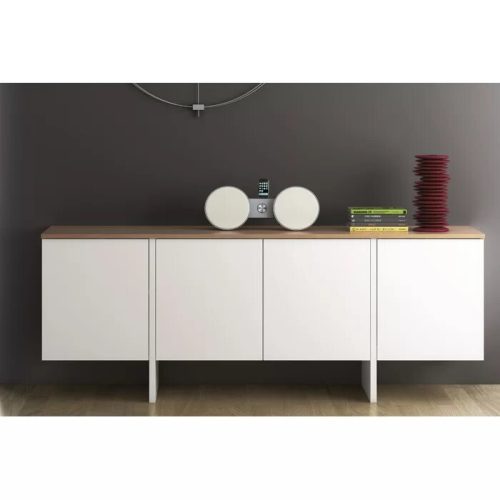 DRESSEN - Oak Brown & White Cabinet Storage Side Board