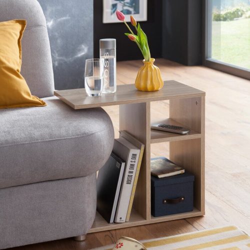 PEXEL - Display Side Table Wooden Oak Brown