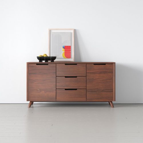 CYRENE - Mid Century Style Cut Out Handles Side Board