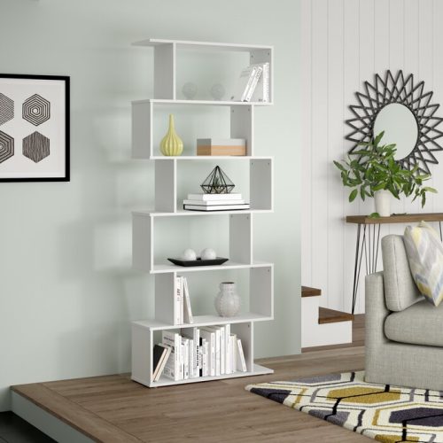 SALLENA - Corner Rectangular Shelf Bookcase