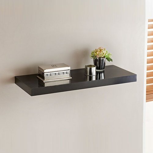 DIY Floating Wall Shelf - Black Double Thickness