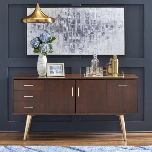 MAELIN - Dark Walnut Brown Wide Side board
