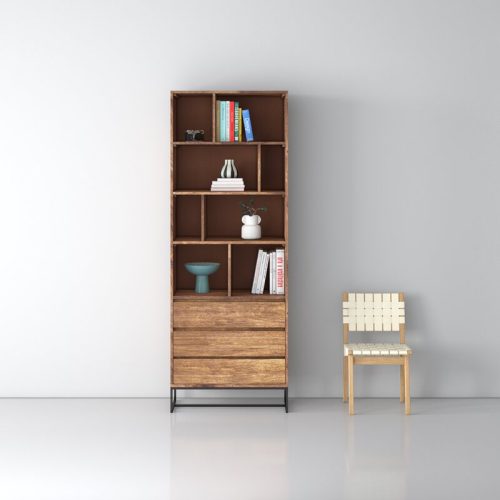 REMBO - Mid Century style Standing Bookcase