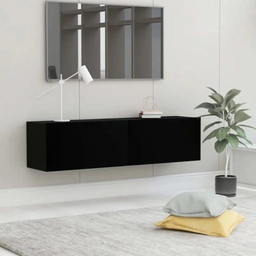 MARKHOR - Black Gloss Finish Floating TV Console