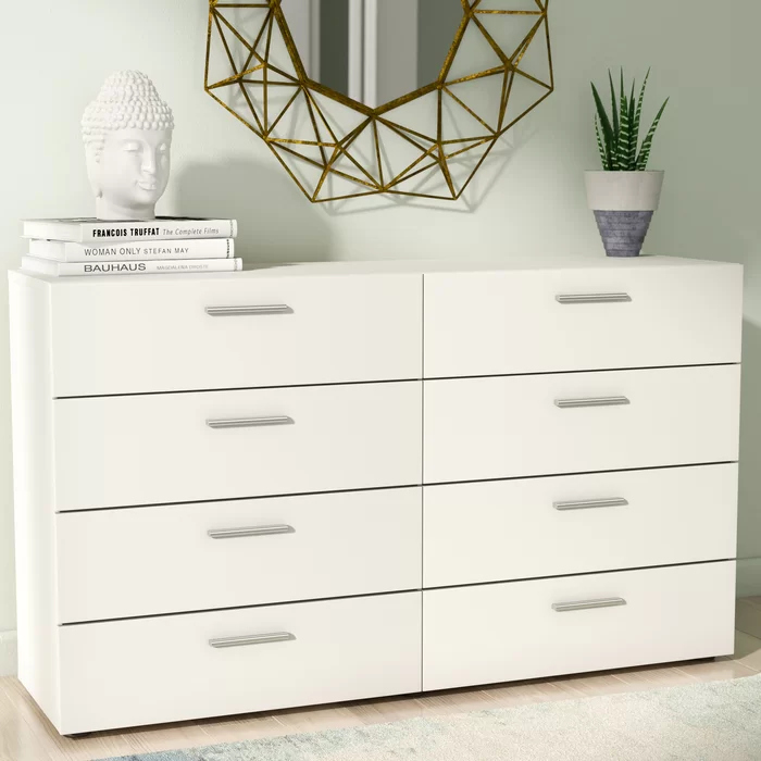 ETHELL - Chester Drawer Vanity Dresser White