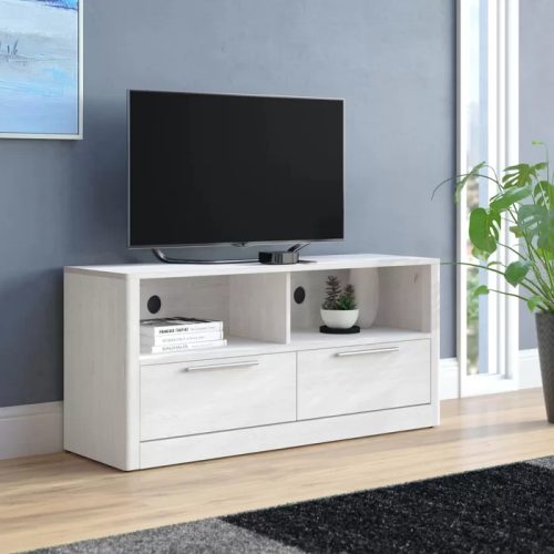 EGAS - Space Saving White TV Stand