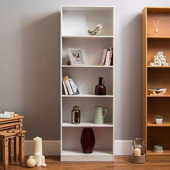 LUMUS - Storage Large Bookshelf  White