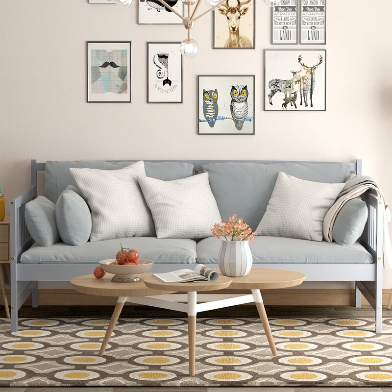 DELFINO - Dolphin Grey Daybed