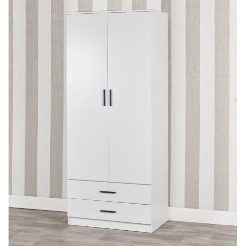 SUDU - Double Door Wardrobe with Storage Drawers